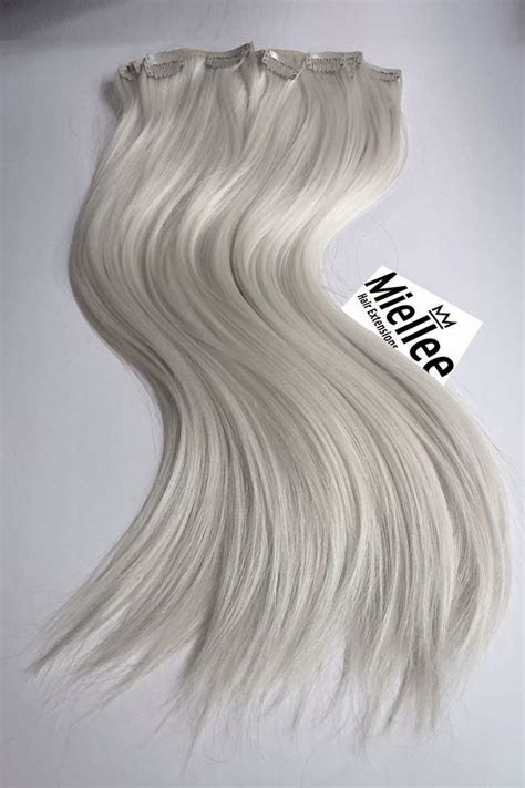 icy blonde hair extensions